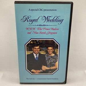 Royal Wedding H.R.H. The Prince Andrew and Miss Sarah Ferguson VHS Video CBC